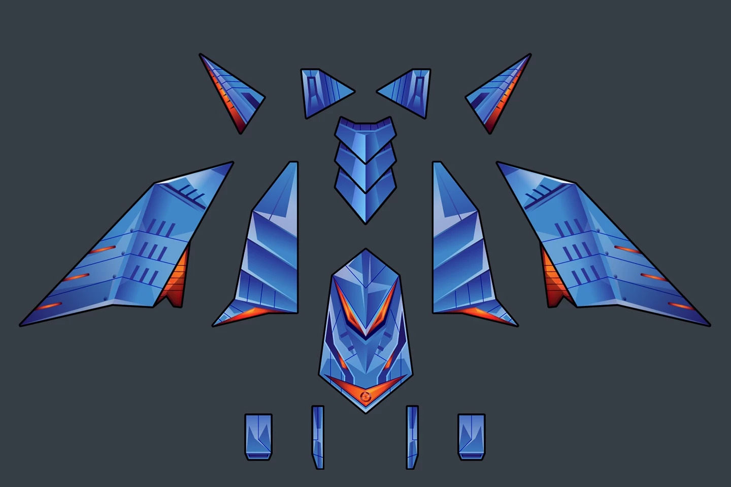 Boss SpaceShip Game Sprites
