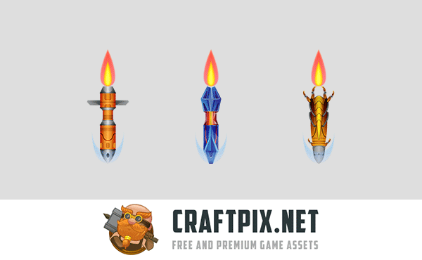 Boss SpaceShip Game Sprites