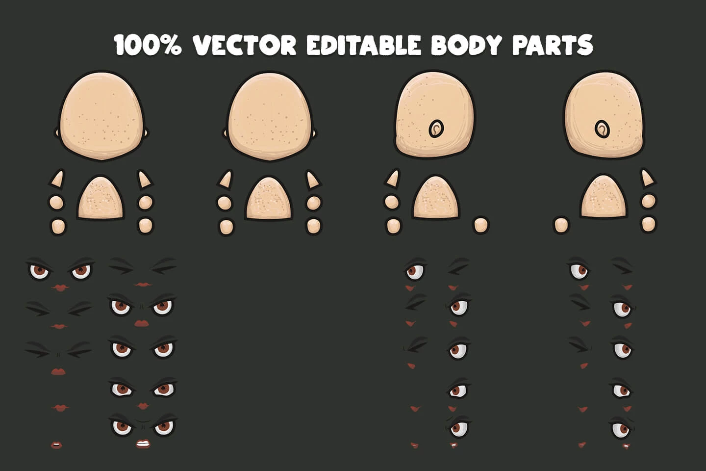 Archer 4-Direction Woman Character Sprites