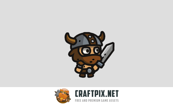 Viking Tiny Style 2D Character Sprites