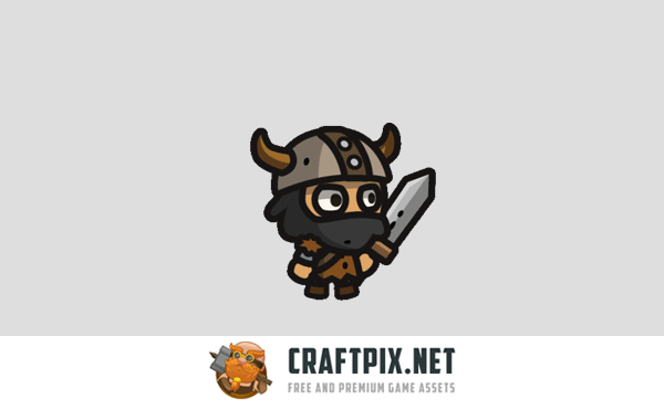 Viking Tiny Style 2D Character Sprites
