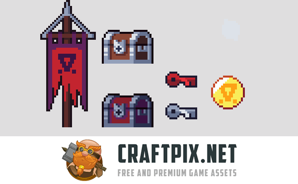 Platformer Pixel Art Hell 2D Tileset