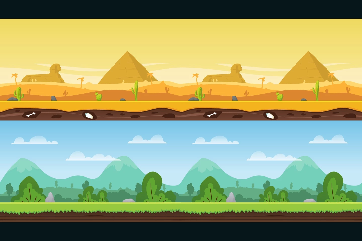 Parallax 2D Game Backgrounds