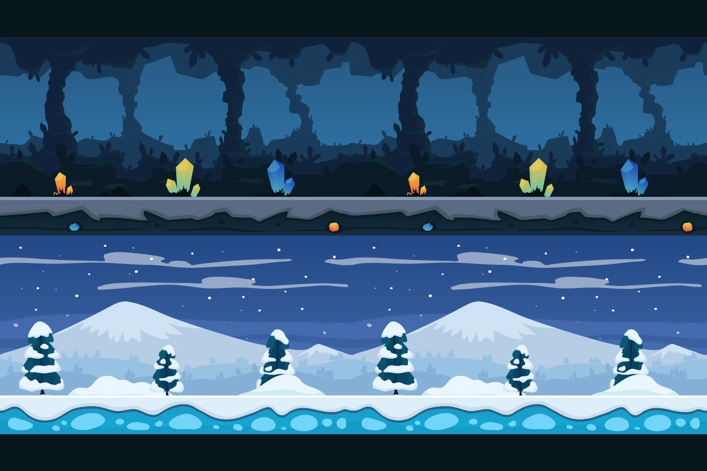 Parallax 2D Game Backgrounds