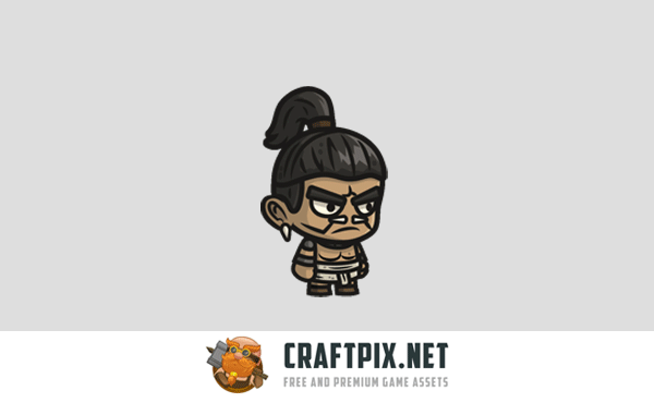 Indian, Mayan and Inca Warrior Chibi 2D Game Sprites