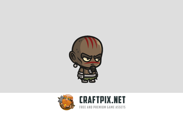 Indian, Mayan and Inca Warrior Chibi 2D Game Sprites