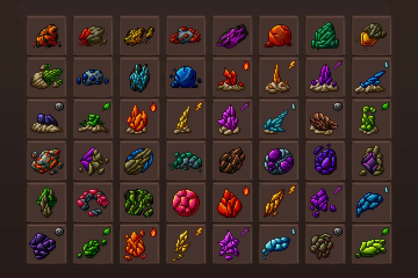 RPG Gems Icon Pack Pixel Art