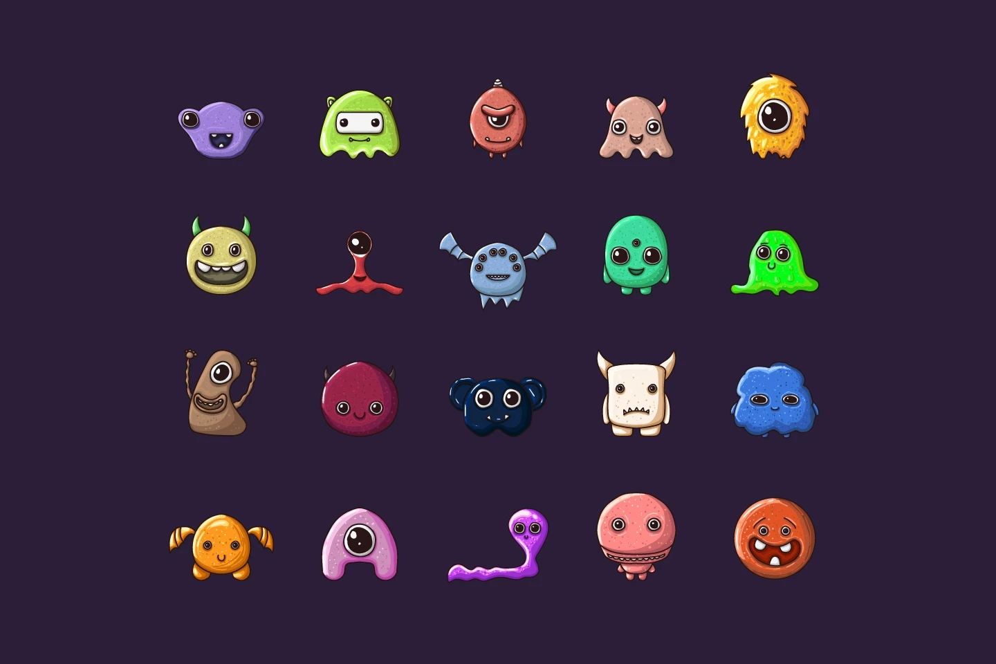 Monster 2D Game Items