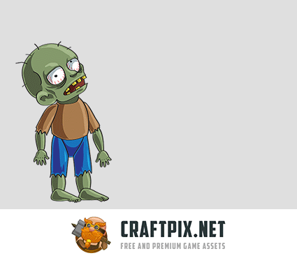 2D Game Zombie Character Sprite Pack 1
