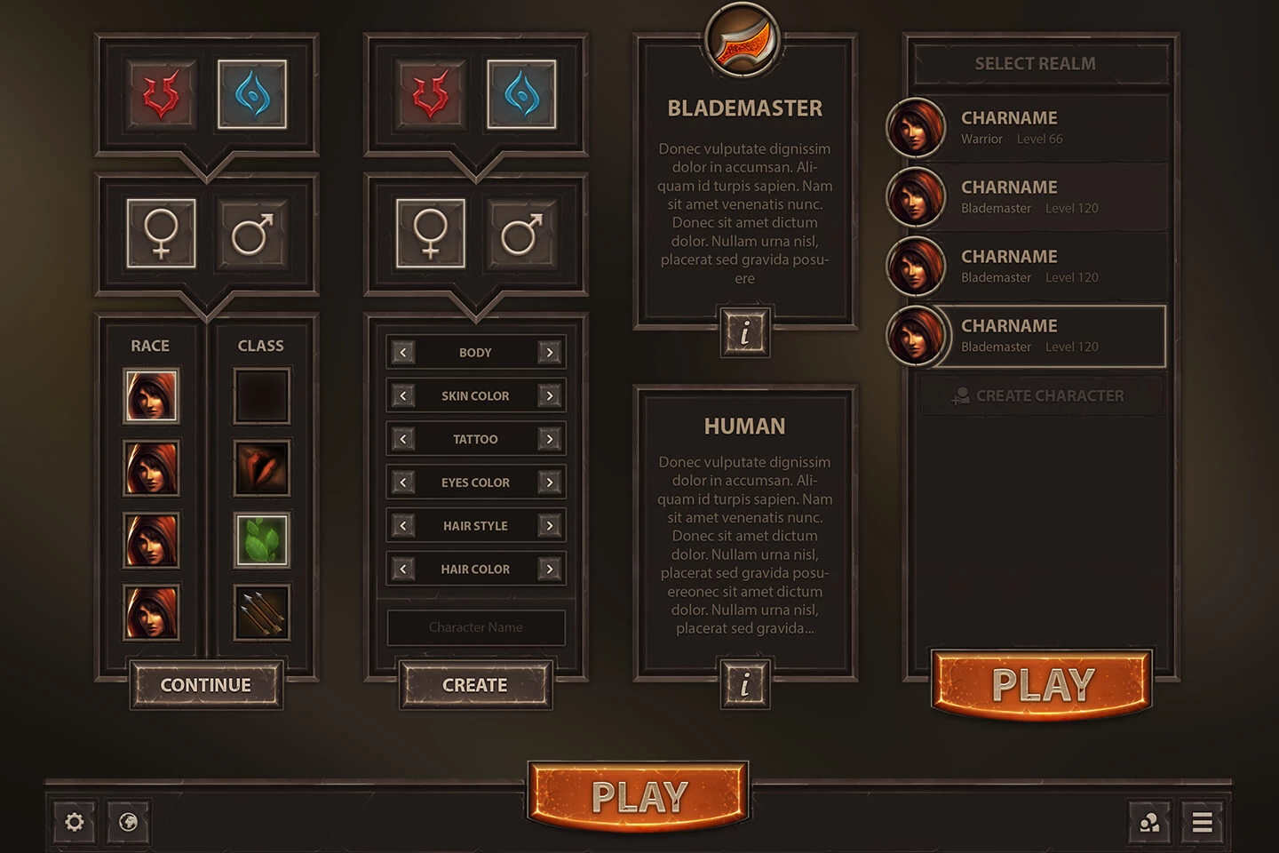 RPG Game UI