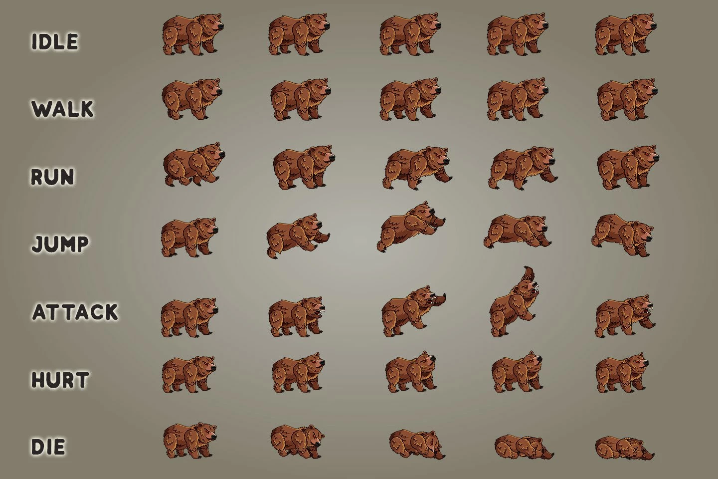2D Fantasy Druid Character Sprite