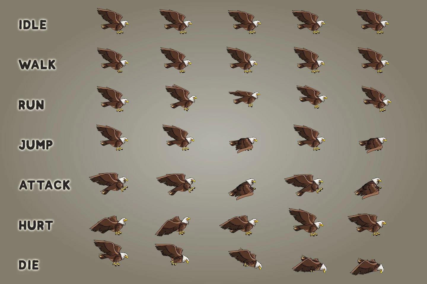 2D Fantasy Druid Character Sprite