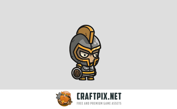 Warrior Chibi 2D Character Sprites