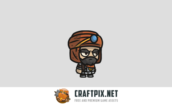 Warrior Chibi 2D Character Sprites