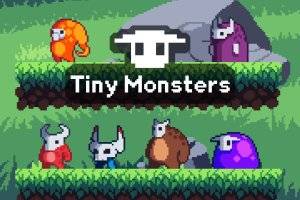 Tiny Monsters像素艺术包：平台游戏角色素材