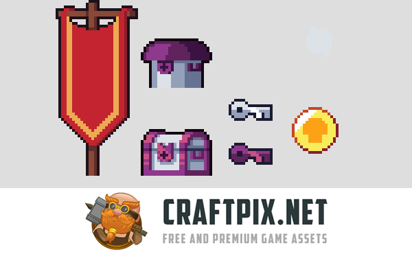 Platformer Pixel Art Cave 2D Tileset