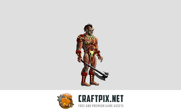 2D Game Orc Character Sprites