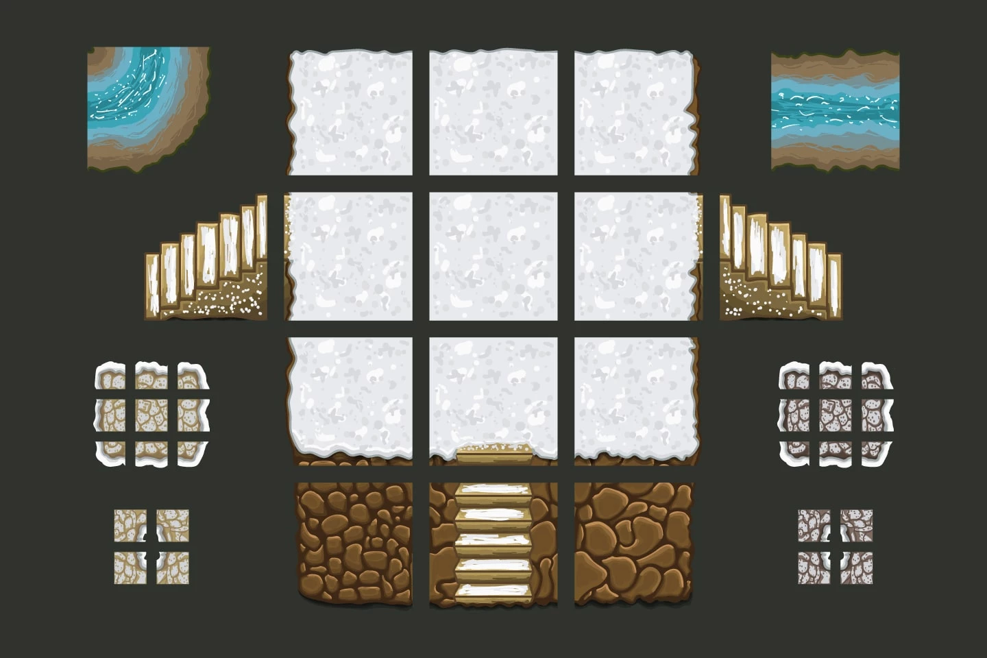 2D RPG Winter Tileset