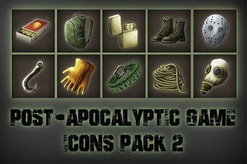 Post-apocalypse Icons Game Pack 2
