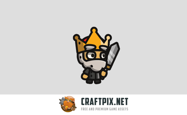 King Tiny Style 2D Character Sprites