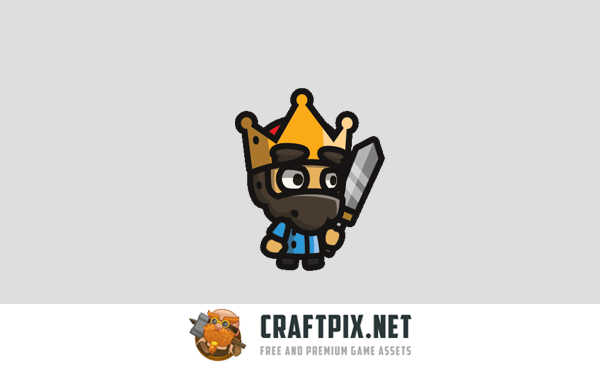 King Tiny Style 2D Character Sprites