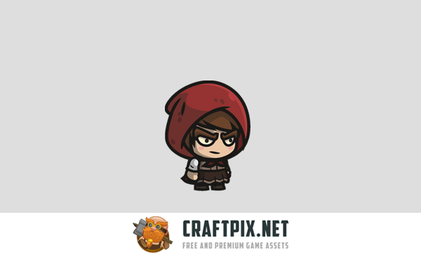 Fantasy Warrior Chibi 2D Game Sprites