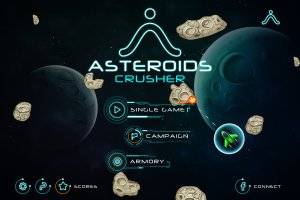 Asteroids Crusher 2D游戏素材包:太空战机与武器合集