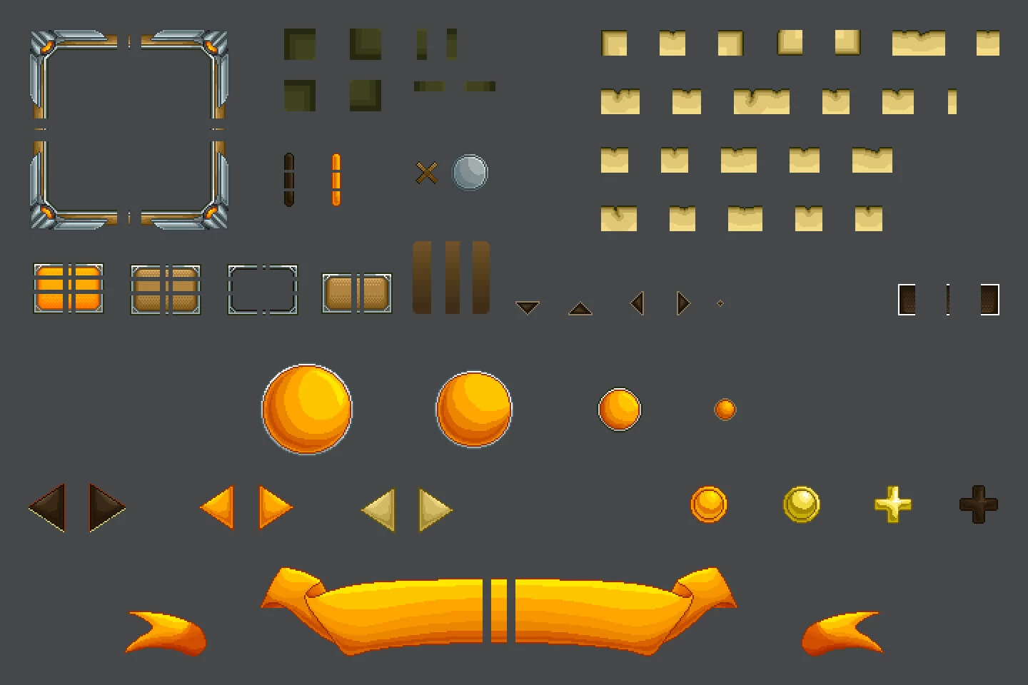 Fantasy Platformer Game UI