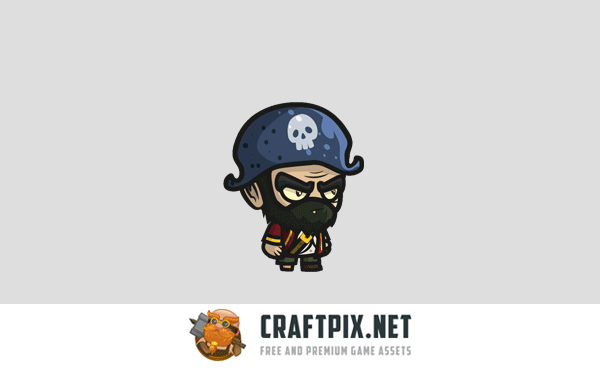 Thief, Pirate, Rogue Chibi 2D Game Sprites