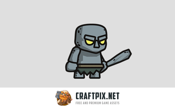 Golem Tiny Style 2D Character Sprites