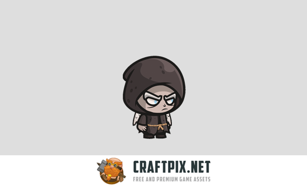 Fallen Angel Chibi 2D Game Sprites