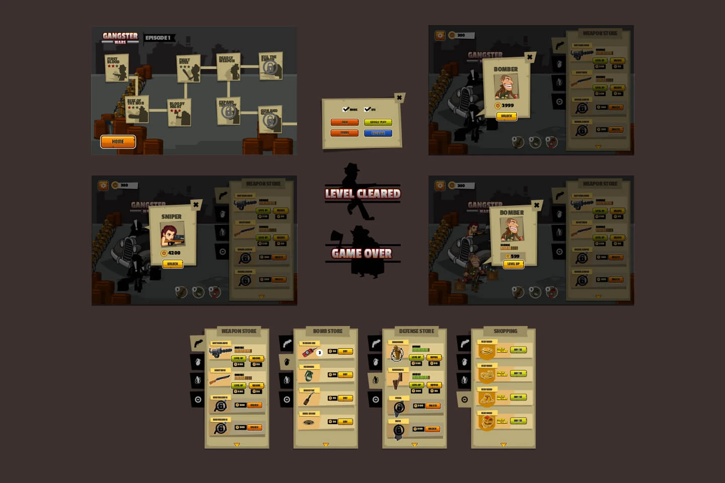 Gangster Wars 2D Game Kit
