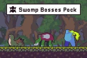 沼泽Boss像素角色包：动画怪物素材