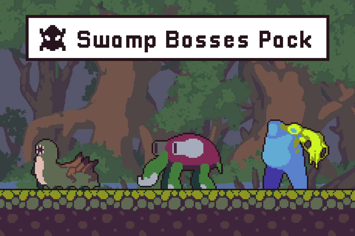 Swamp Bosses Pixel Art Character Pack
