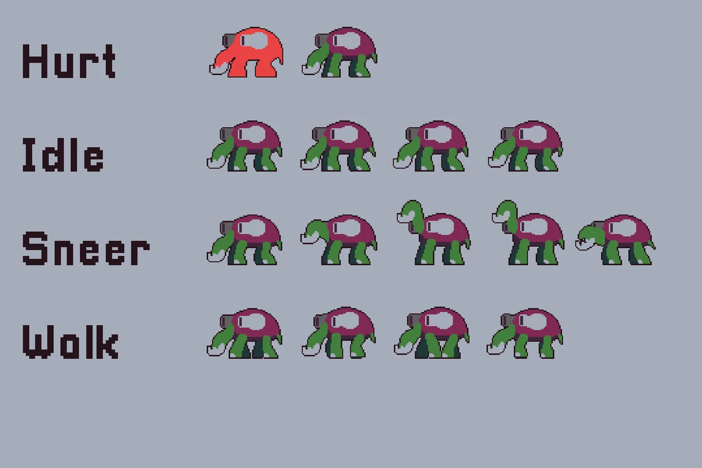 Swamp Bosses Pixel Art Character Pack