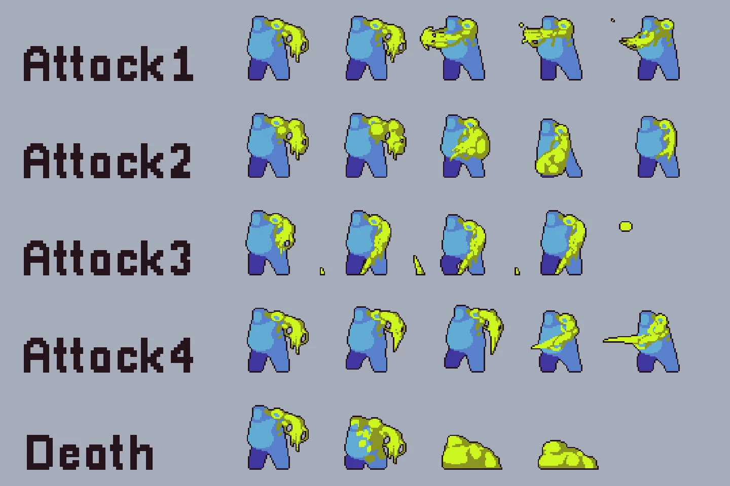 Swamp Bosses Pixel Art Character Pack