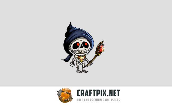 2D Fantasy Skeletons Character Sprite