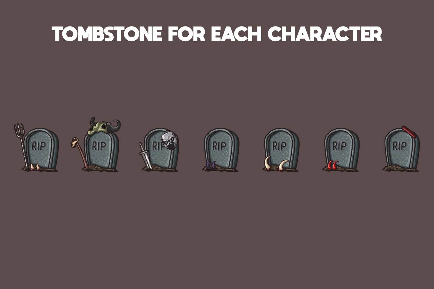 2D Fantasy Demon Warrior Character Sprites