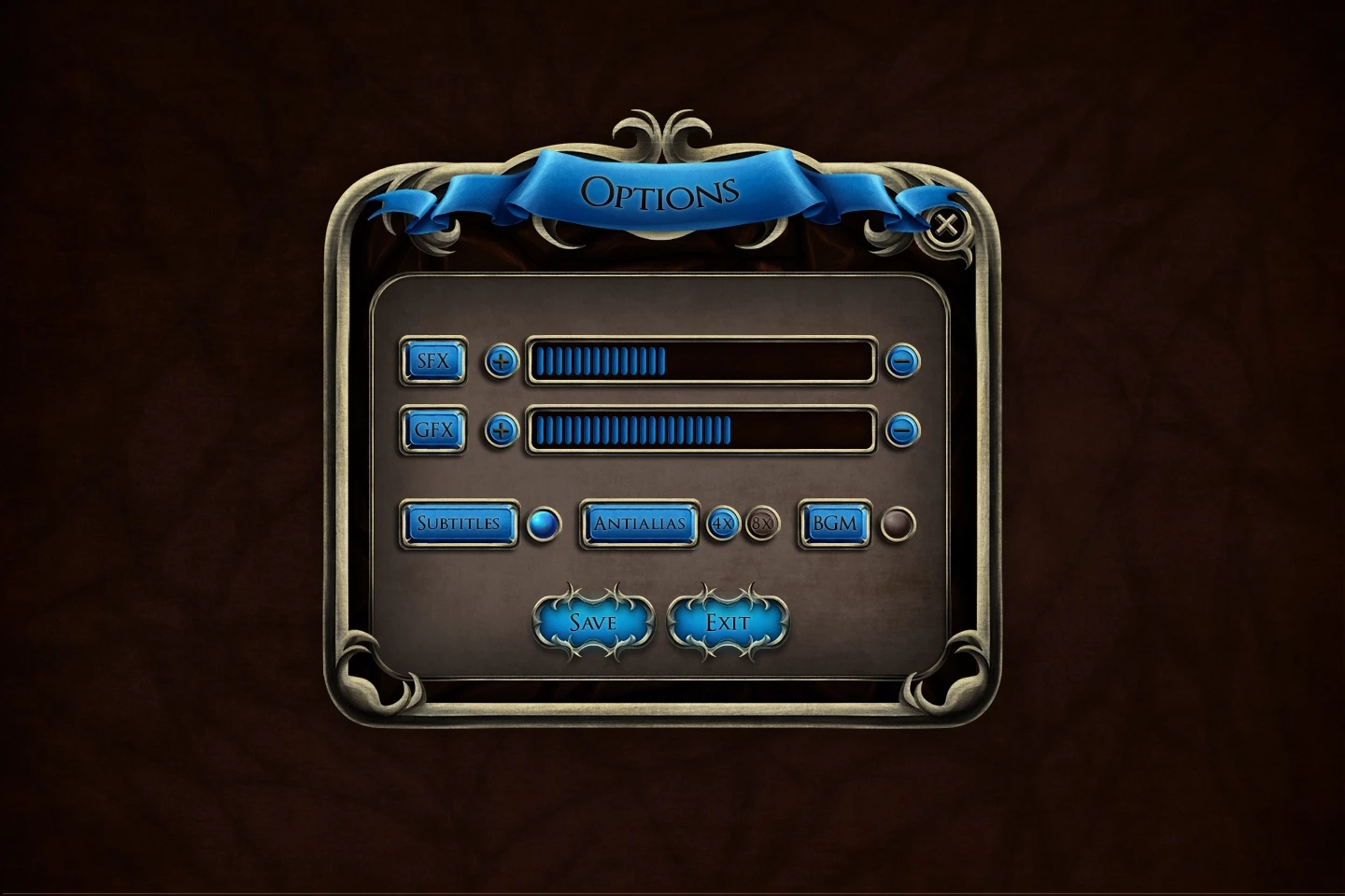 Fantasy RPG GUI