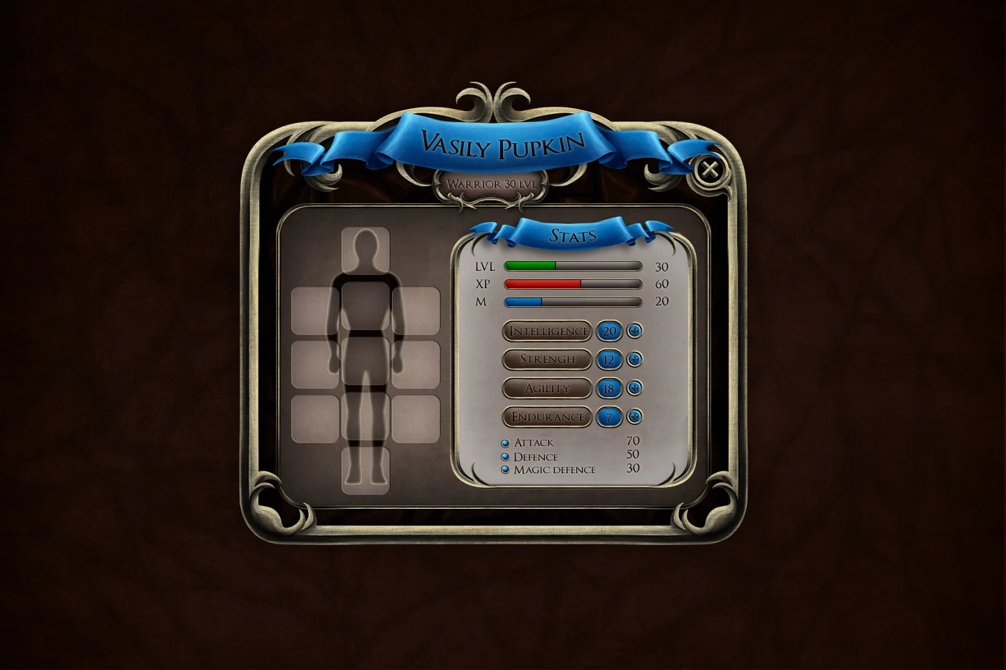 Fantasy RPG GUI