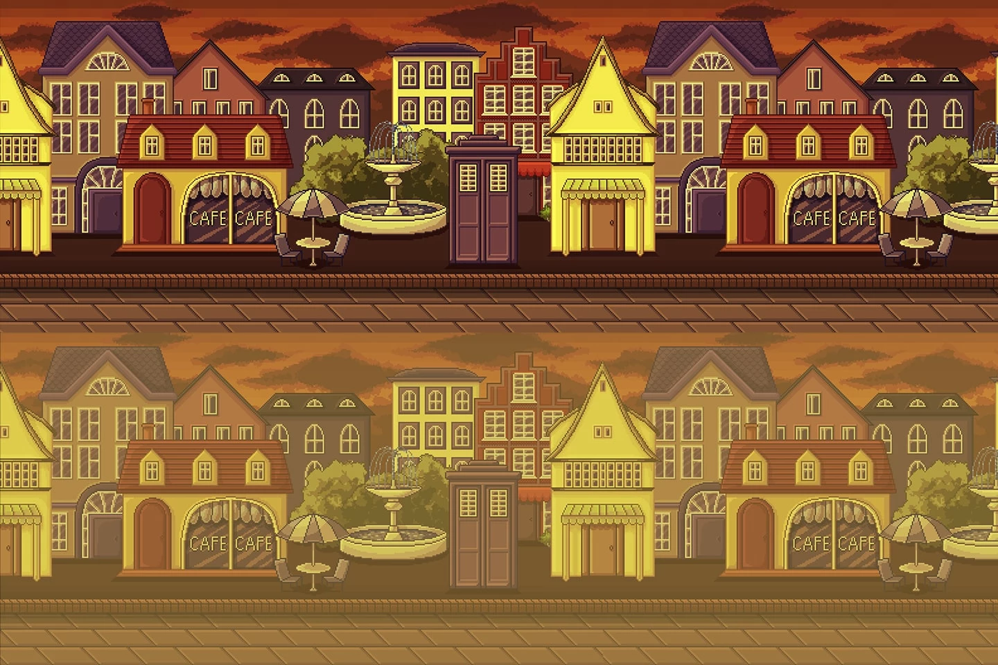 Pixel Art Street 2D Backgrounds