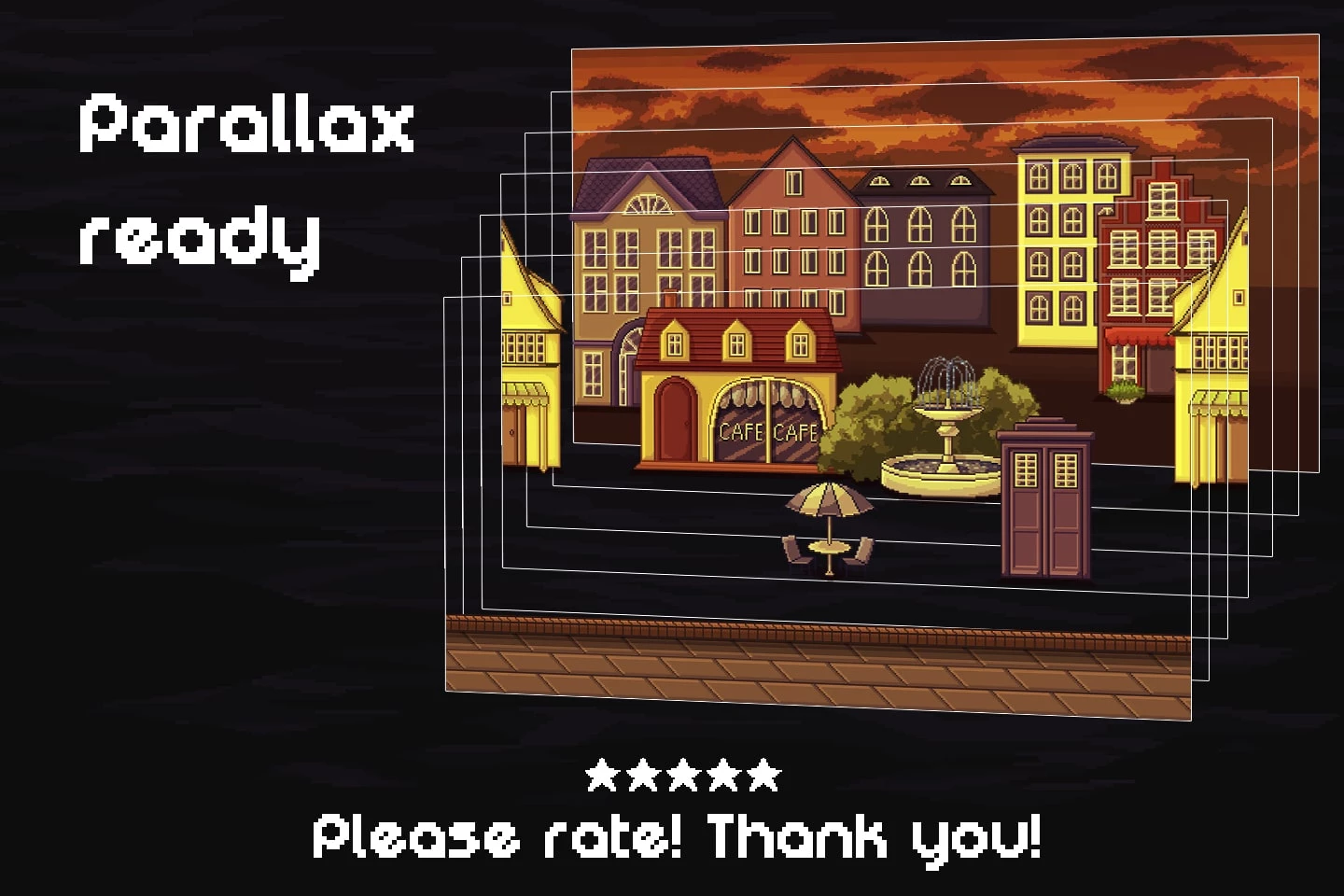 Pixel Art Street 2D Backgrounds