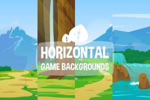 自然横版2D游戏背景素材包