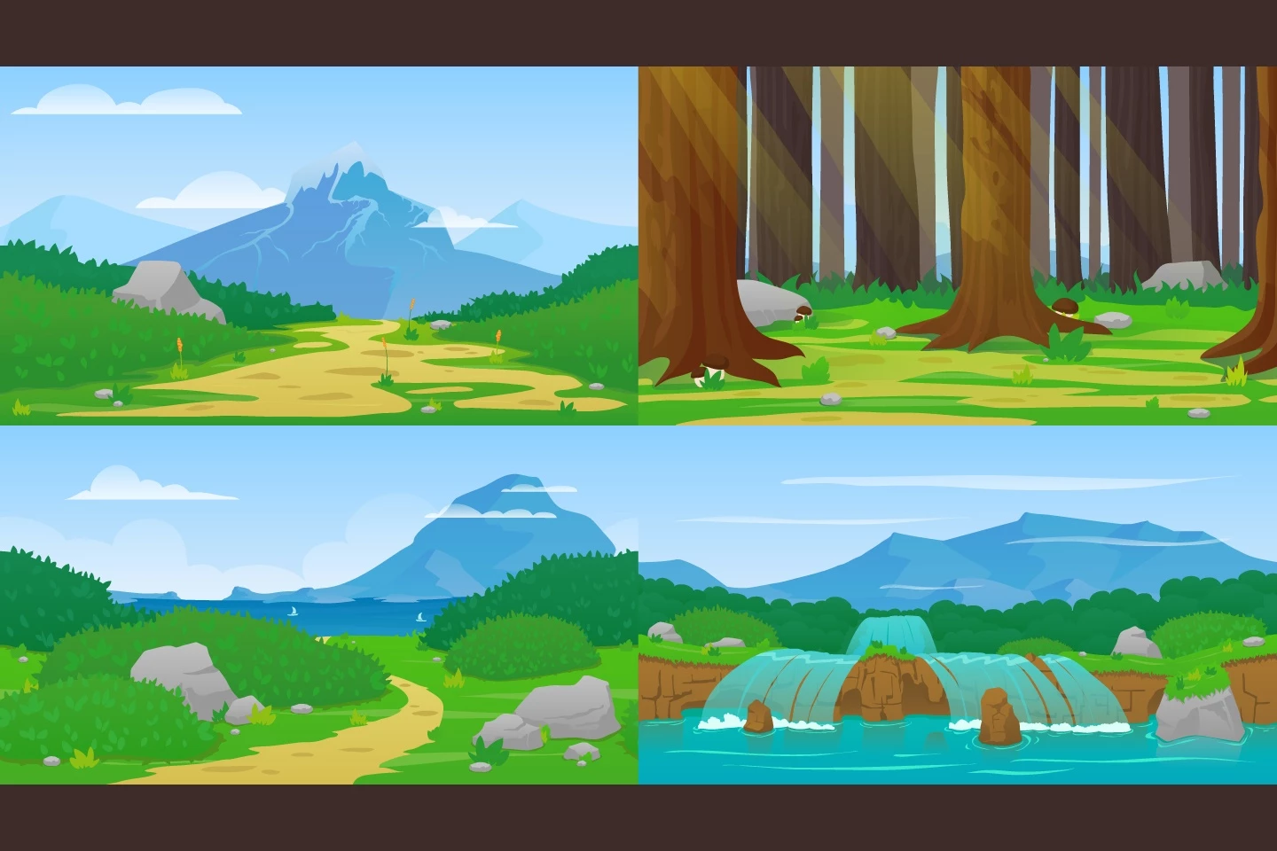 Nature Horizontal 2D Game Backgrounds