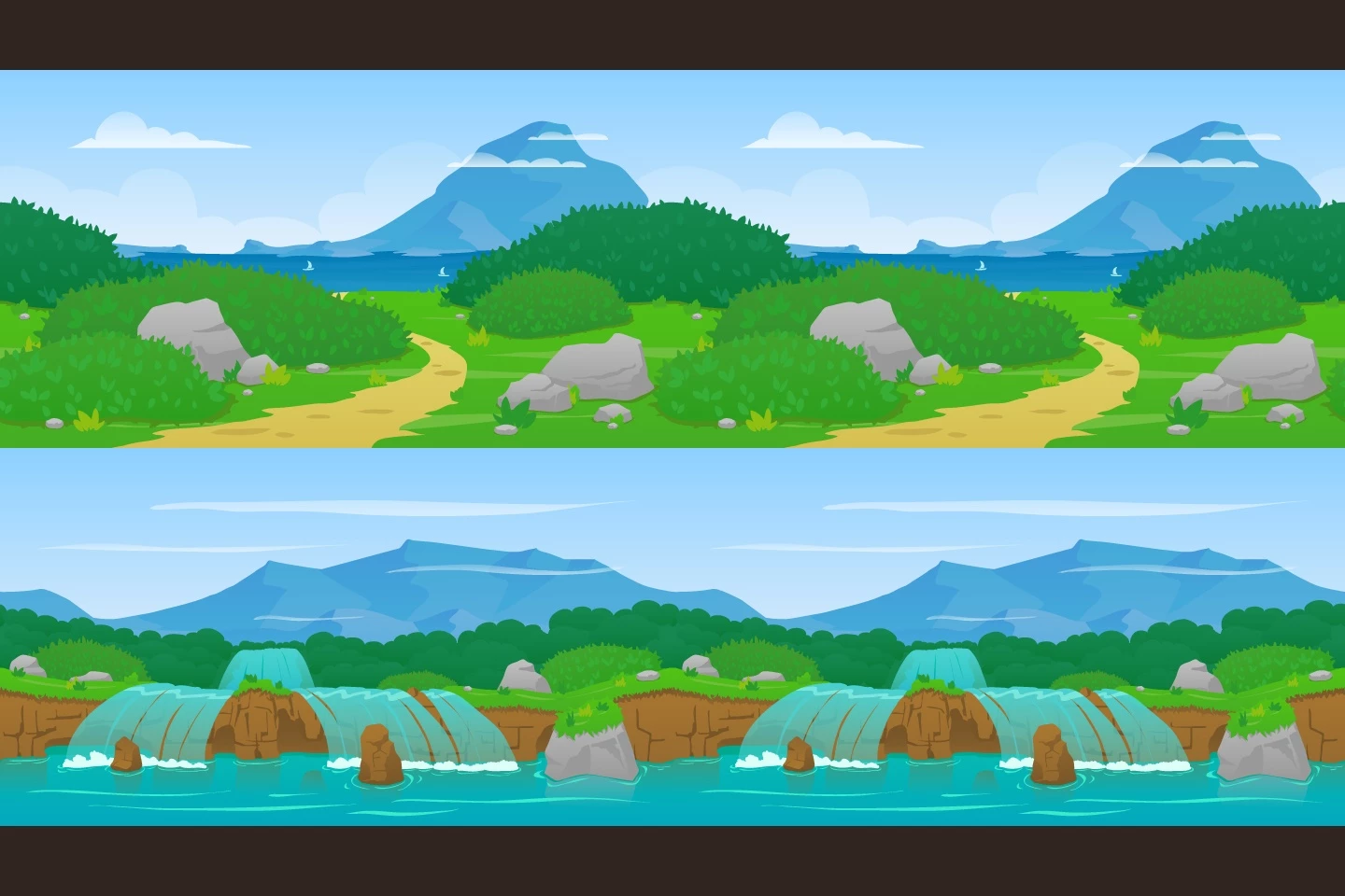 Nature Horizontal 2D Game Backgrounds