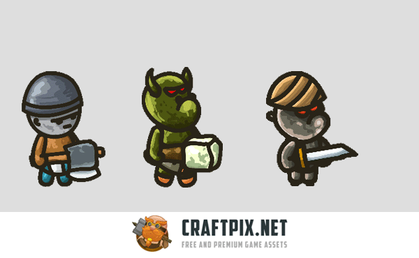 Monster Enemy Game Sprites
