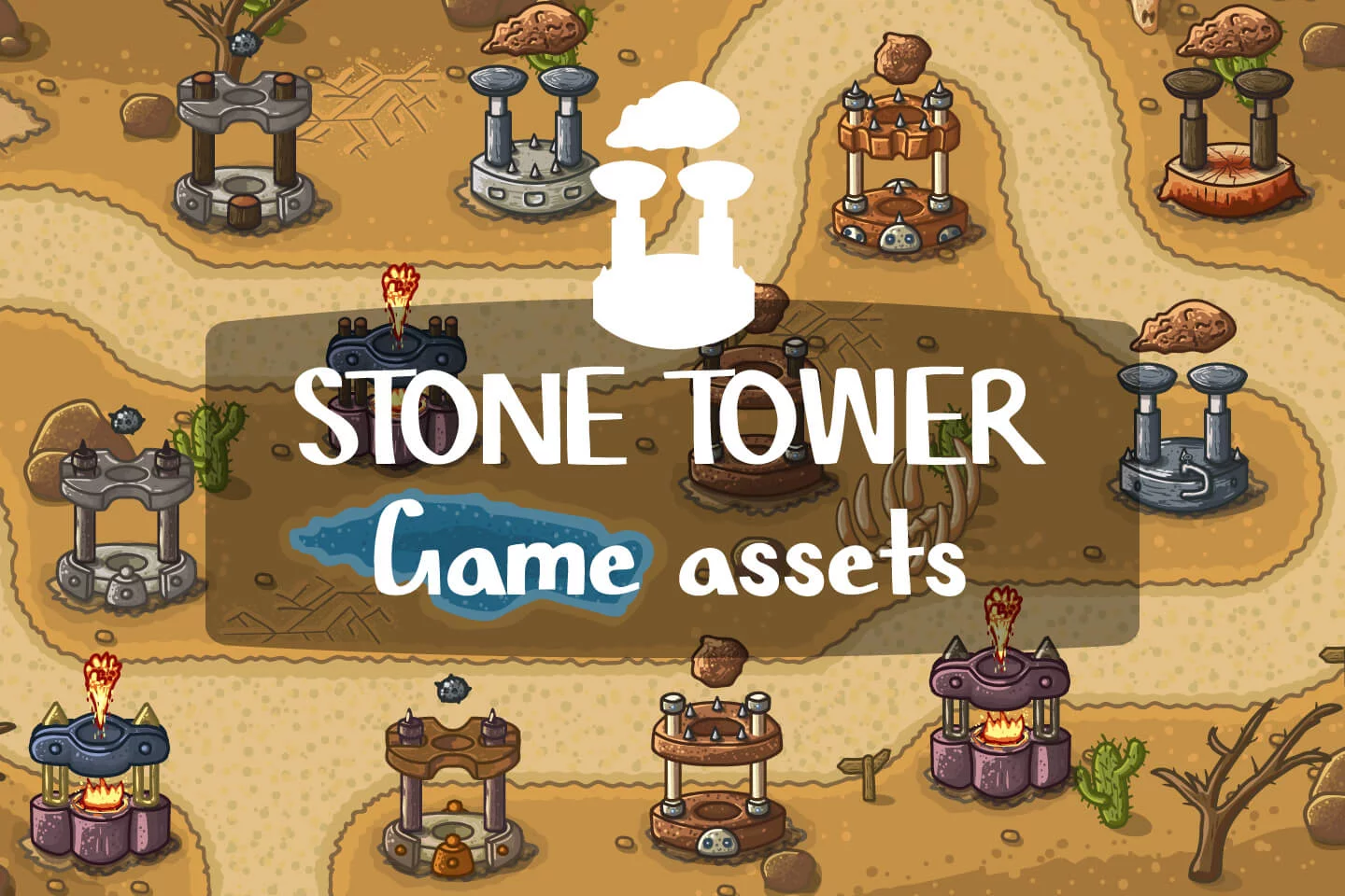 Stone Tower Game Assets
