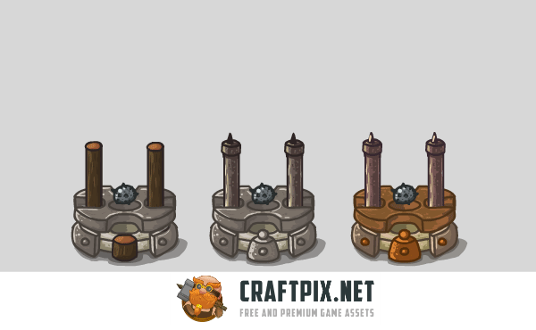 Stone Tower Game Assets