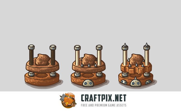 Stone Tower Game Assets