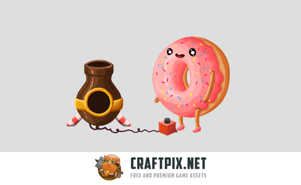 Candy Bubble Game Tile Set